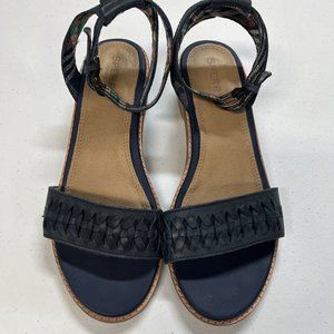 Sperry Seaport City Sandal Ankle Strap Size 7 navy blue